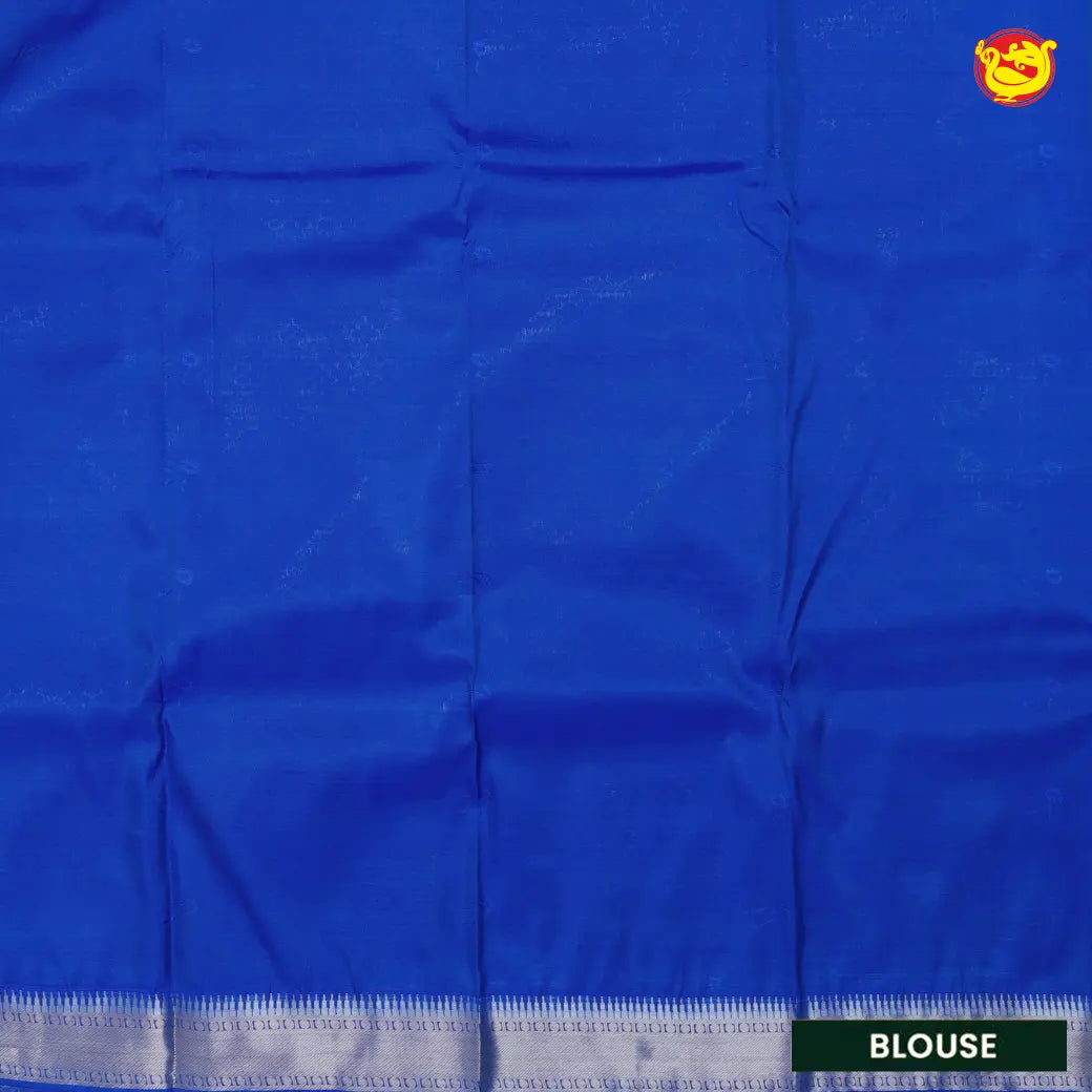 Dark Green with Blue Soft Silk Saree