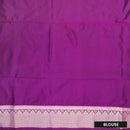 Light Teal Green with Purple Soft Silk Saree