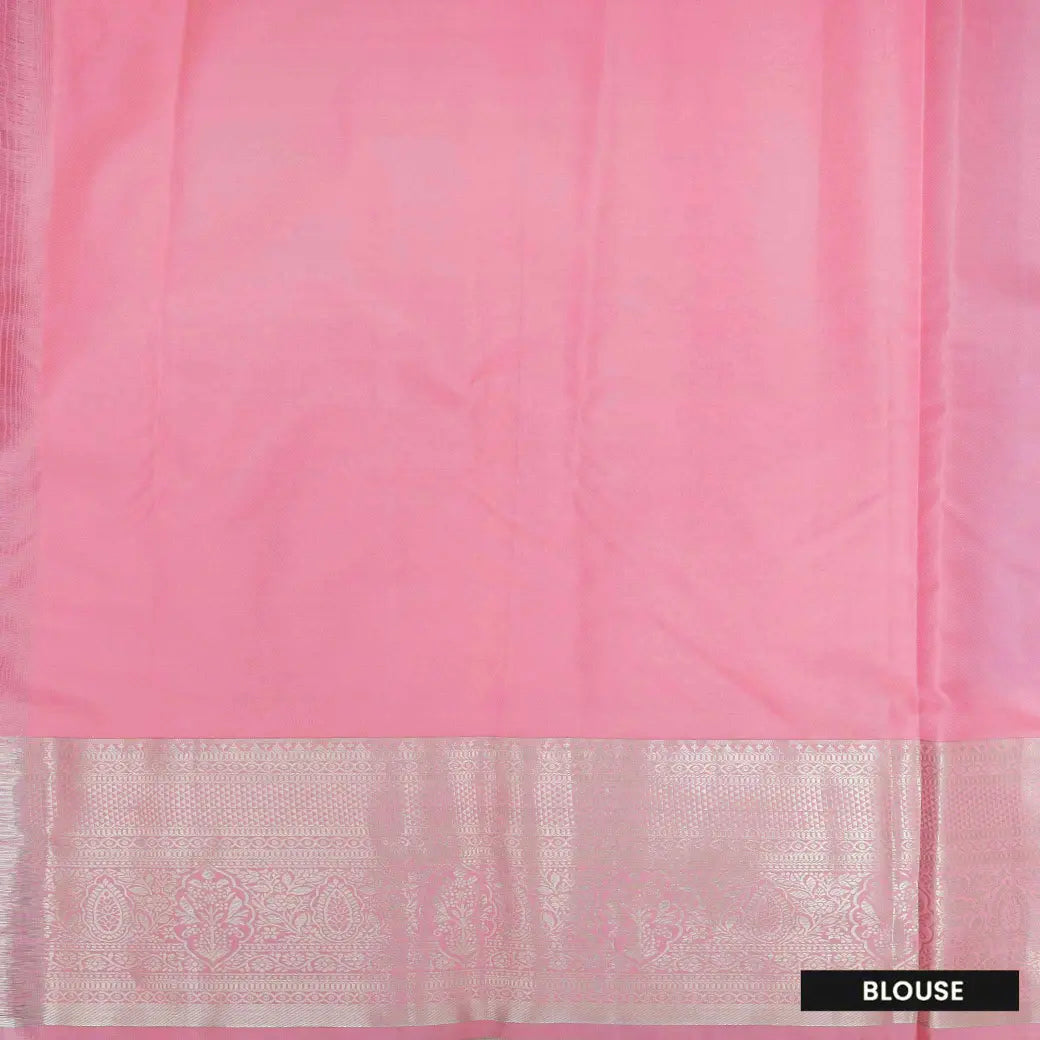 Royal Blue with Baby Pink Soft Silk Saree