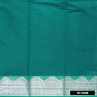 Dark Navy Blue With Purple Silk Cotton Saree