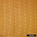 Marigold Orange Colour Fancy Weaving Saree