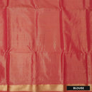 light green and coral pink Tissue Silk Saree