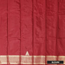 Red  With Copper Gold Arani Silk Saree