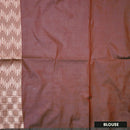 Turquoise green With Brown Soft Silk