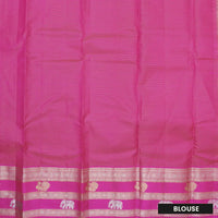 Yellow with Pink  hamsam silk saree