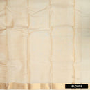 Cream Color Gold Zari Border Yuvana Semi Soft Silk Saree