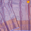 Lavendar semi bridal tissue silk saree