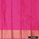 Indigo with Pink Art Silk Saree