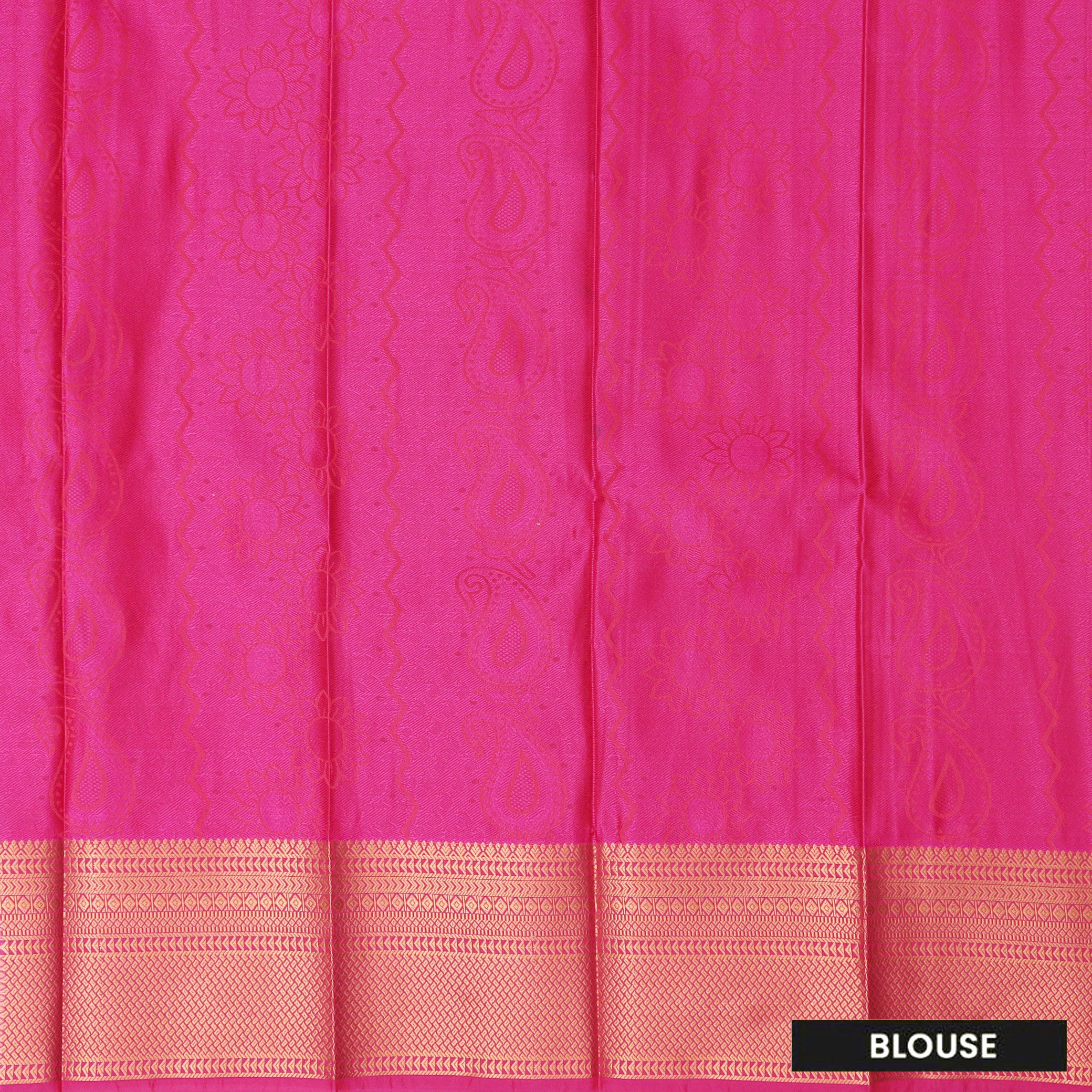 Indigo with Pink Art Silk Saree