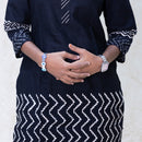 Mega- Black Color Ladies Branded Co-ord-set Readymade