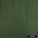 Parrot Green With Black Zari  Silk Cotton Saree