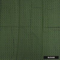 Parrot Green With Black Zari  Silk Cotton Saree