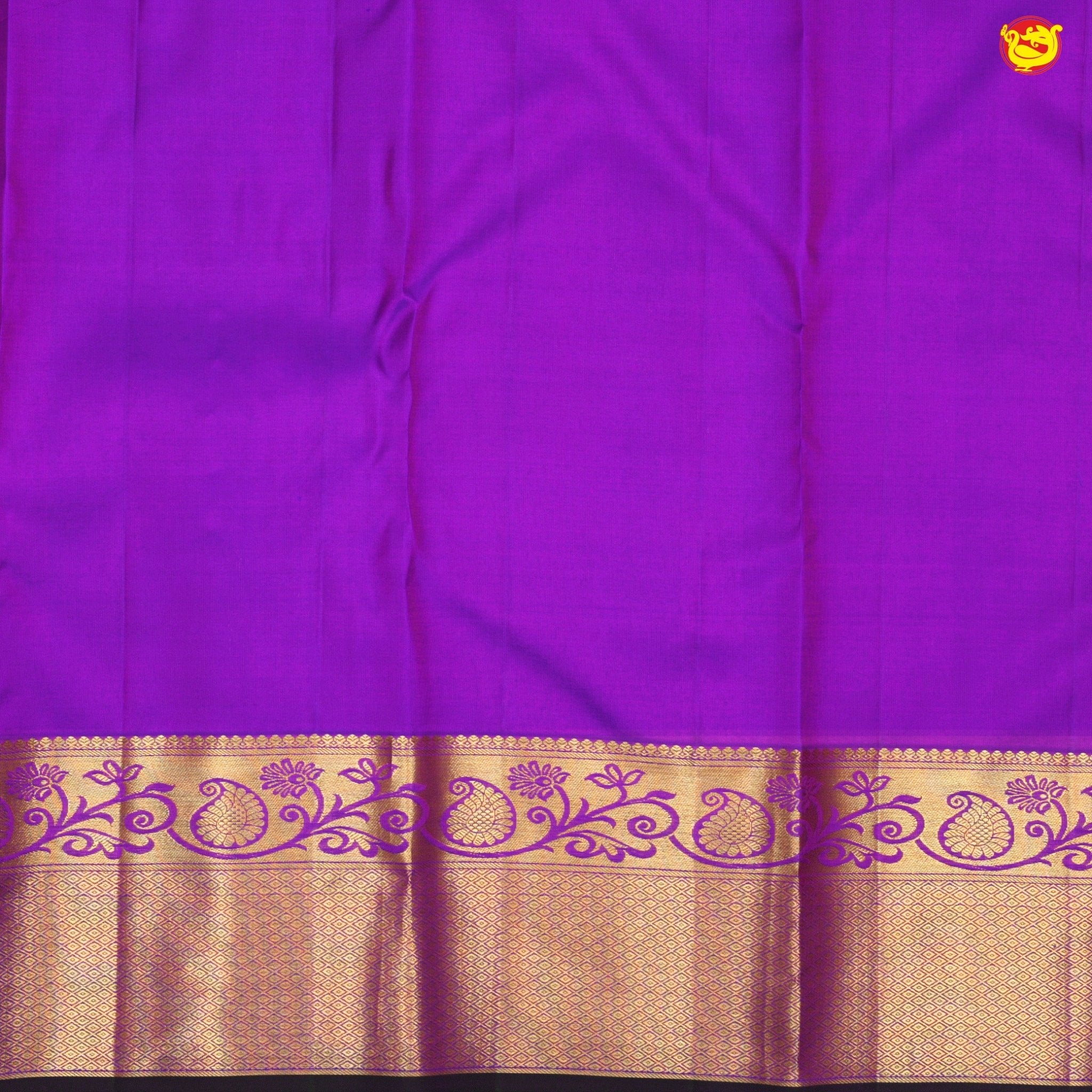 Pink with purple wedding silk saree - Thenianantham