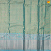 Sea green pure Kanchivaram silk saree - Thenianantham