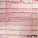 Pink With Golden Zari Border Wedding Silk Saree