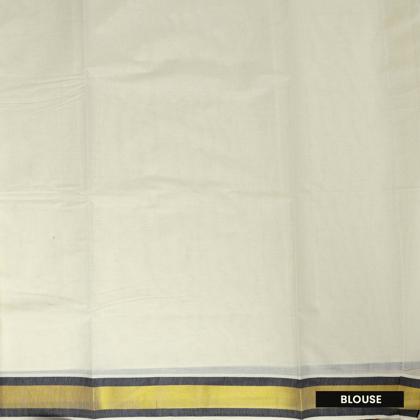 Off White With Black golden- Threaded Peacock Embroidery traditional kerala onam saree