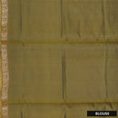 Bottle green with Ikat border soft silk saree