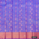 Indigo with Pink Art Silk Saree