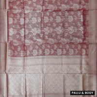 Dark Maroon Colour Fancy Weaving Saree