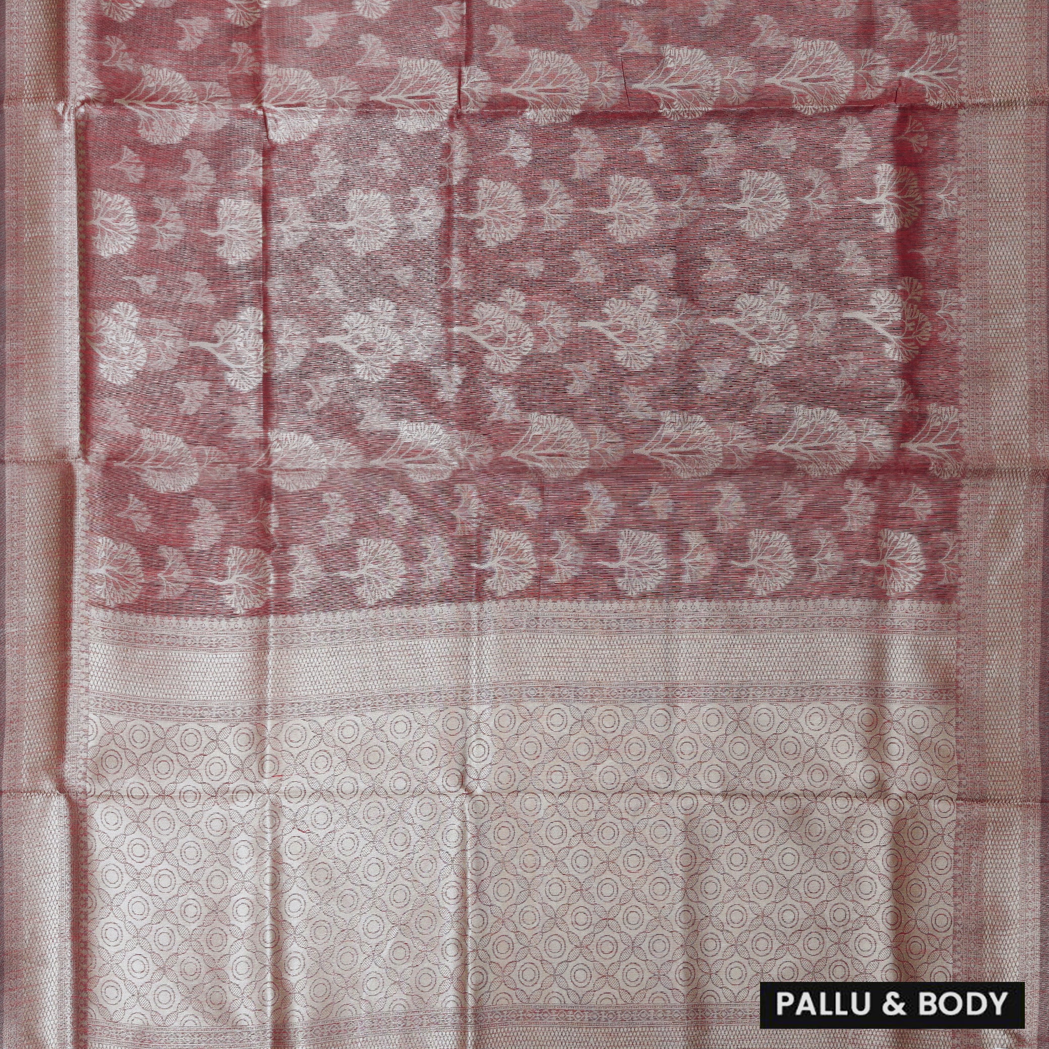 Dark Maroon Colour Fancy Weaving Saree