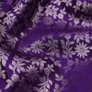 Purple with Sky Blue  Kanchipuram Wedding silk saree