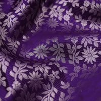 Purple with Sky Blue  Kanchipuram Wedding silk saree