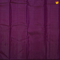 Onion Pink With Wine Checked Motifs and Peacock Buttas Gold Zari Yuvana Pure Soft Silk Saree - Thenianantham