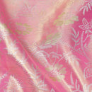 Pink With Golden Zari Border Wedding Silk Saree