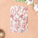 Light Beige Printed Ladies Branded Readymade Long Top