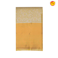 Gold semi bridal tissue silk saree