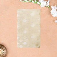 Cream Colour Fancy Weaving Saree