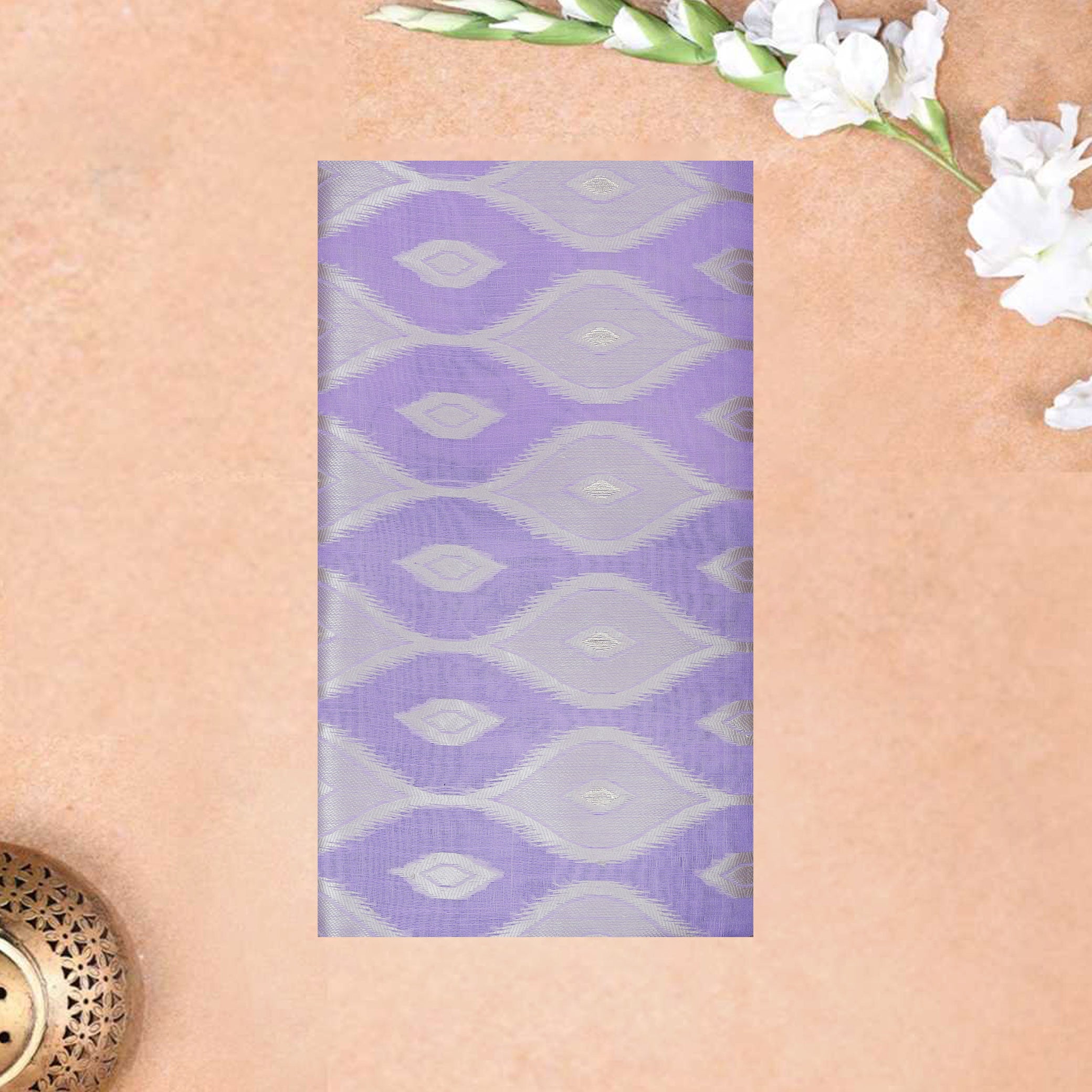 Light Purple Colour Fancy Weaving Saree