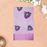 Southloom Exclusive Onam Kerala Traditional Fancy Border Floral  Cotton Saree (Matching Plain Blouse Included)