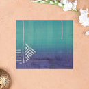 Green with Navy Blue Tissue Silk Saree