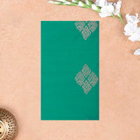 Green with Pink Soft Silk Saree