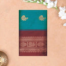Green With Maroon Premium Quality Kalyani Cotton Saree