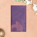 purple and coral pink Tissue Silk Saree