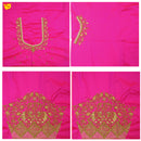 Hot Pink Bridal Aariwork Blouse