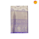 Gold with Lavender Traditional Soft Silk Saree - Thenianantham