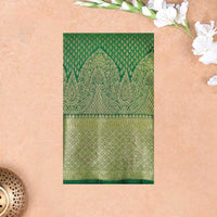 Green pure Kanchipuram silk saree