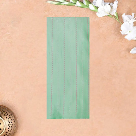 Baby Pink  With Pista Green Arani Silk Saree