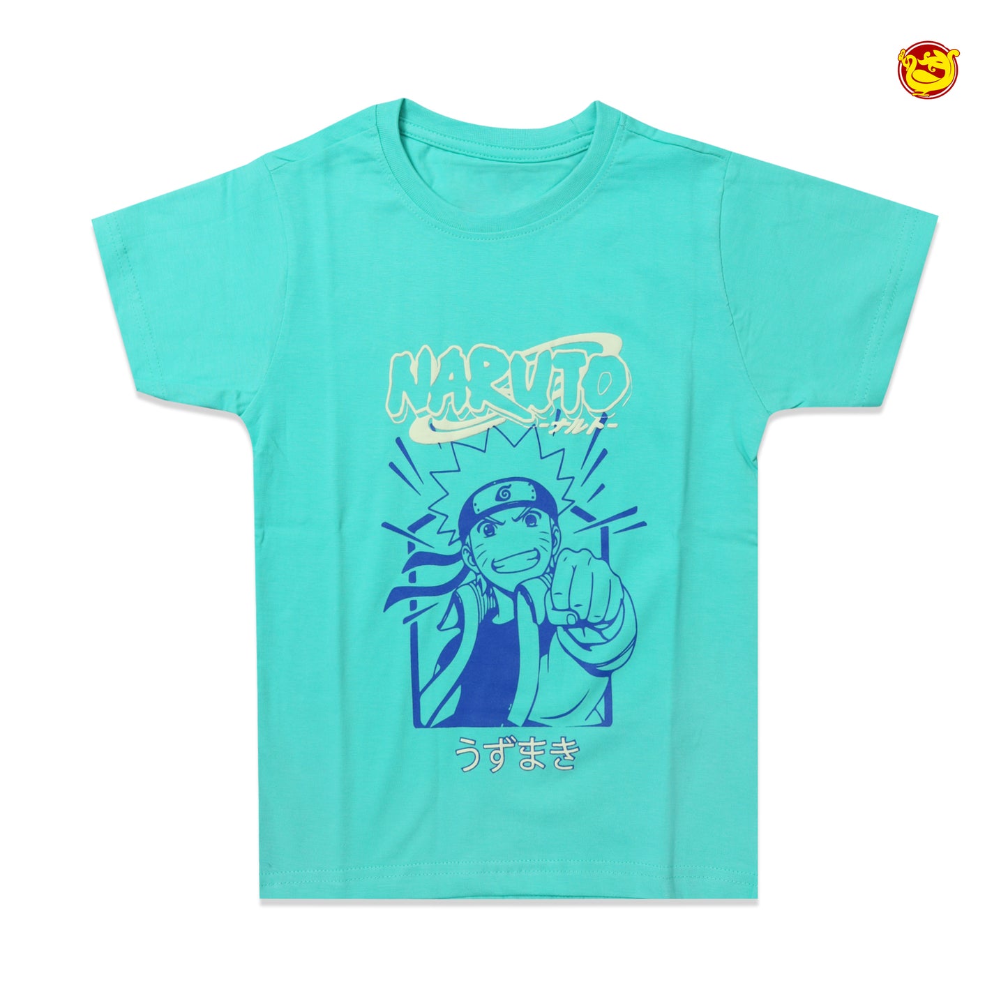 Turquoise Blue Colour Cotton Boys T-Shirt Summer Collection