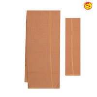 Light brown men’s dhoti - Thenianantham