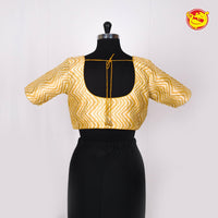 Yellow Designer Readymade Sequence Blouse - Thenianantham