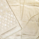 Cream Colour Fancy Weaving Saree