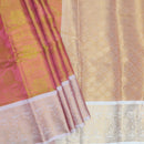 Light Pink with Gold Tissue Semi Silk Saree