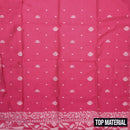 Pink with Off-white Ladies Cotton Chudithar Set Material