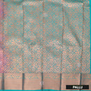 Pink with Green Art Silk Saree