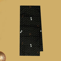 Black with  Green flower design Cotton Printed Lungi