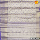 Gold with Lavender Traditional Soft Silk Saree - Thenianantham